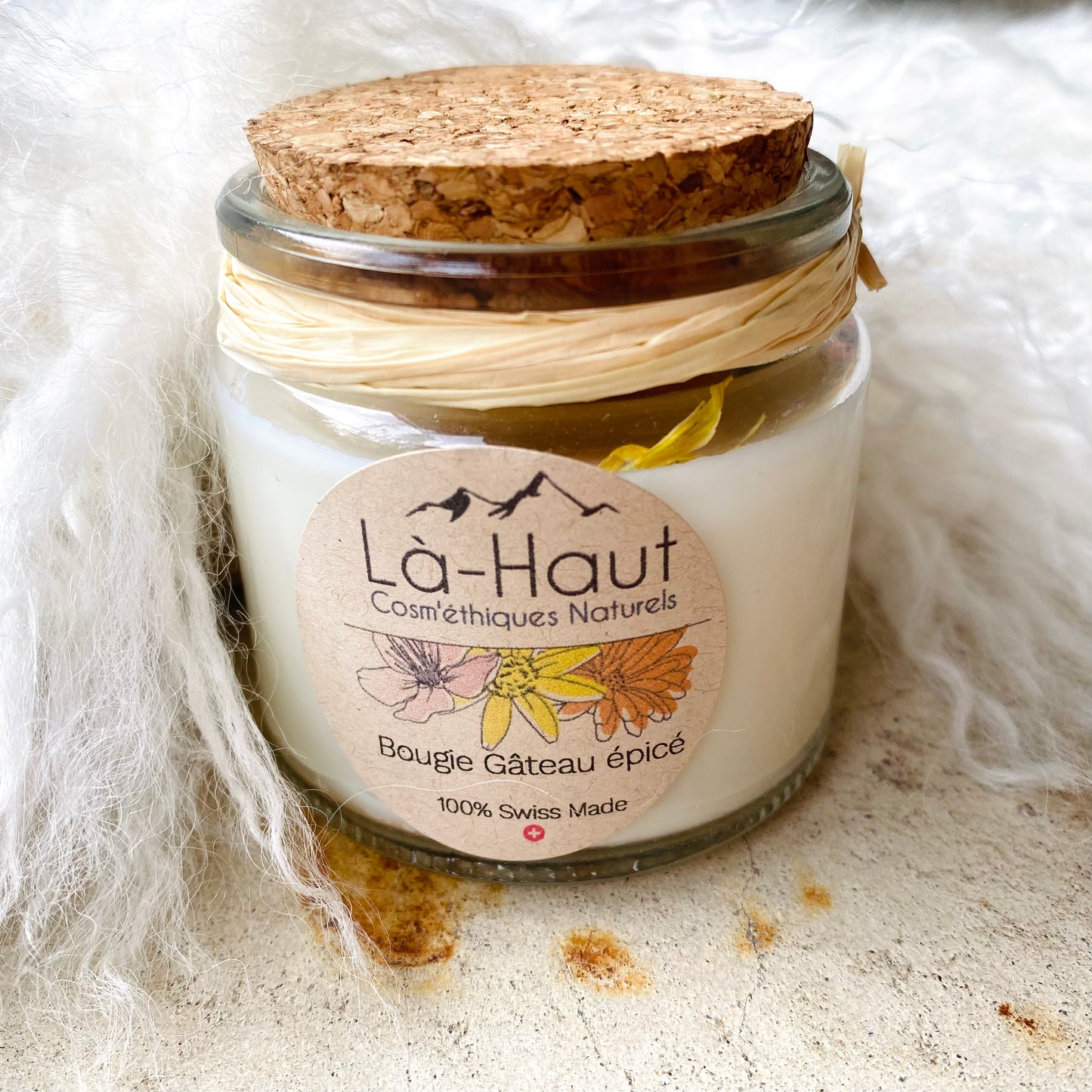 Bougie « Gâteau épicé » - Là-Haut Cosm’éthiques Naturels